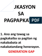 EDUKASYON SA PAGPAPKATAO - Quiz WITH ANSWER