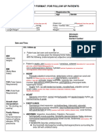 Opd Soap Format: For Follow Up Patients