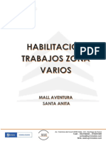 HABILITACIÓN DE TRABAJOS ZONAS  VARIOS