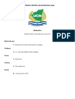 Determinantes Calculados Por Reducción