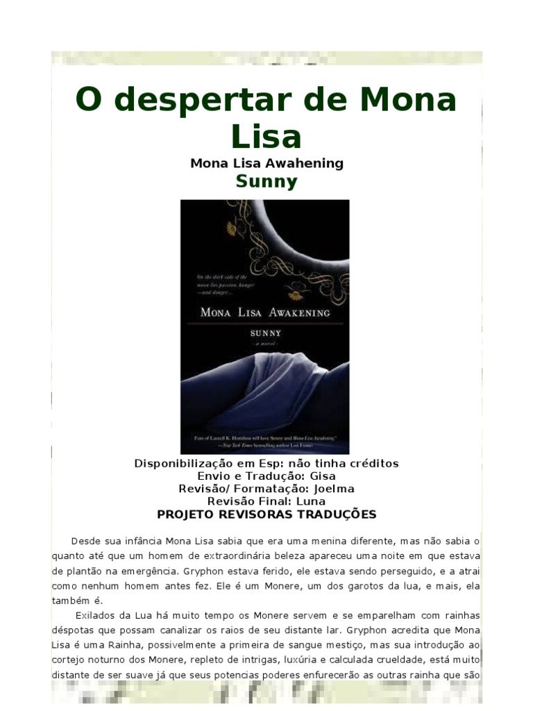 Sunny - Monere 01 - O Despertar de Mona Lisa (Rev. PRT) | PDF | Humano | Lua