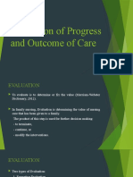 Evaluation of Progress and Outcome of Care: SERRANO, Jimuel F