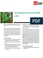 Guar Gum Prices To Touch New Highs... Report 2011 Graphs Pie Charts