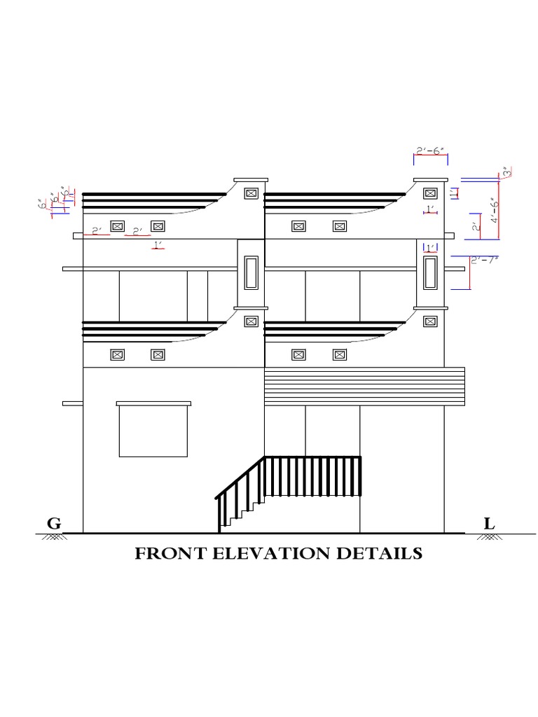 Front Elevation Design Details | PDF