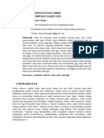 Studi Kinetika Rebusan Daun Sirih Terhadap Penyembuhan Sakit Gigi