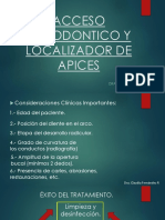 Acceso Endodontico - Localizadores de Apice