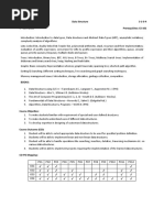 CS-201 Data Structure 3-1-0-4 3 Sem (CSE) Prerequisites: CS-101