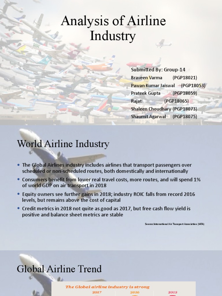 Airline Industry Analysis Final PDF Airlines Aviation
