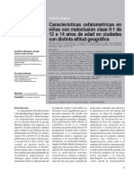Caracteristicas Cefalometricas en Niños Con Mala Oclusion Clase Ii-1 PDF