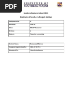 Institute of Southern Punjab Multan: Southern Business School (SBS)