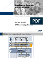 Business Process Architecture: Jochen Boeder SAT Knowledge Transfer