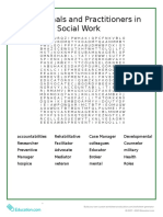 Professionals and Practitioners in Social Work