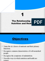 The Relationship of Nutrition and Health 