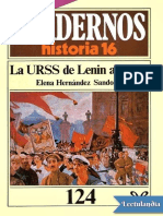 Hernandez Sandoica Elena. La URSS de Lenin a Stalin. Historia 16 . 114.