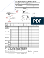 Joint Check Sheet For DI Pipe Installation