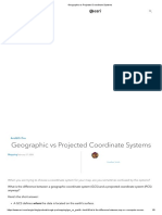 Geographic Vs Projected Coordinate Systems PDF