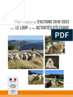 Plan national France sour le loup et Activites Elevage 2018 2023