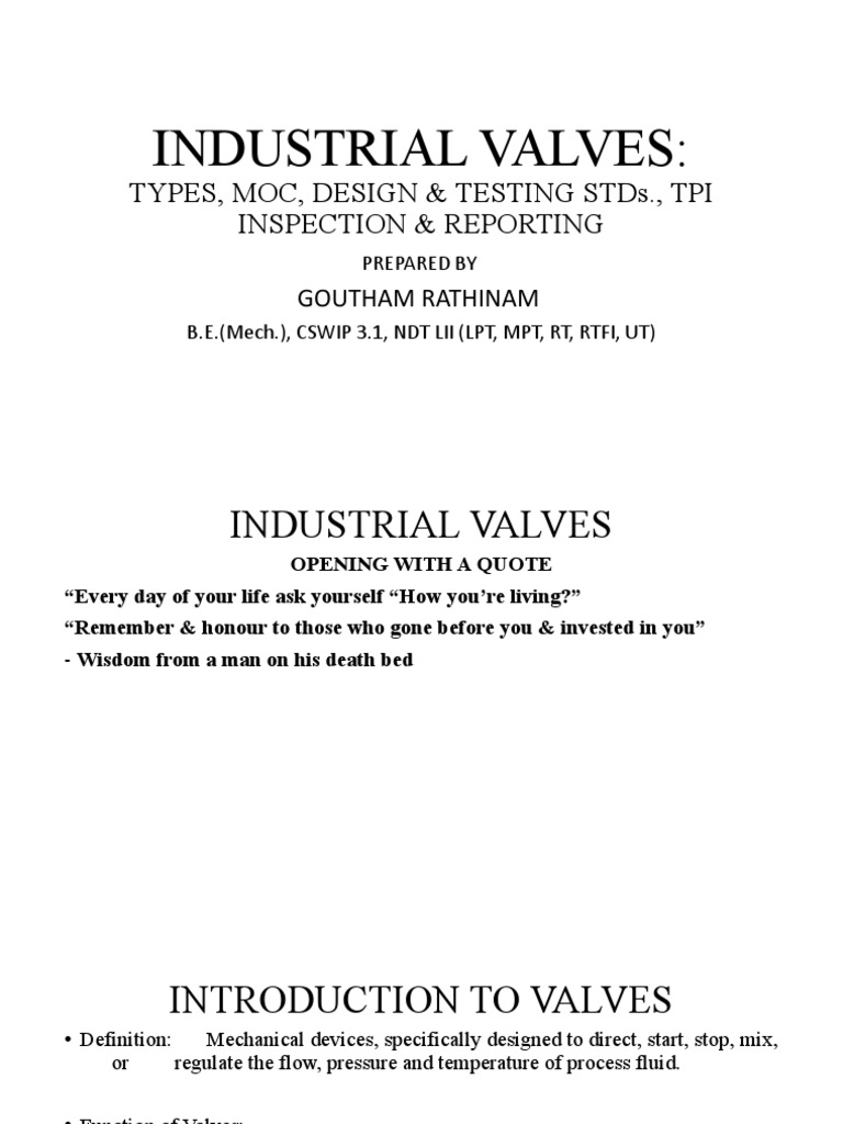 Valves Inspection | PDF | Valve | Actuator