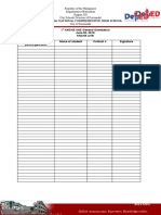 1st General Assembly Attendace Form