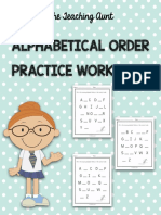 Alphabetical Order Practice Worksheet: The Teaching Aunt