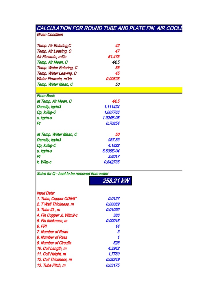 49  Air cooled condenser design calculation excel for Remodeling Design