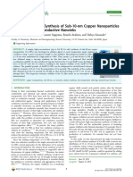 High-Concentration Synthesis of Sub-10-Nm Copper Nanoparticles