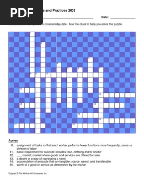 Crossword Puzzle