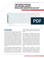 On Relation Between Fatigue Properties of Welded Joints, Quality Criteria and Groups in ISO 5817