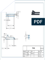 Crane design drawing with key dimensions