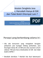 Penyelesaian Sengketa Jasa Keuangan, Haruskah Di OJK