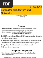 STW120CT Computer Architecture and Networks: (Instruction Pipelining)