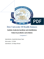 Dow University of Health Sciences: Institute of Physical Medicine and Rehabilitation School of Prosthetics and Orthotics