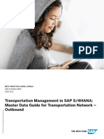 Transportation Management in SAP S/4HANA: Master Data Guide For Transportation Network - Outbound