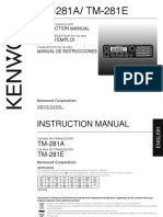 TM-281A/ TM-281E: Instruction Manual Mode D'Emploi
