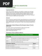Explosive Device Response Operations: Capability Definition