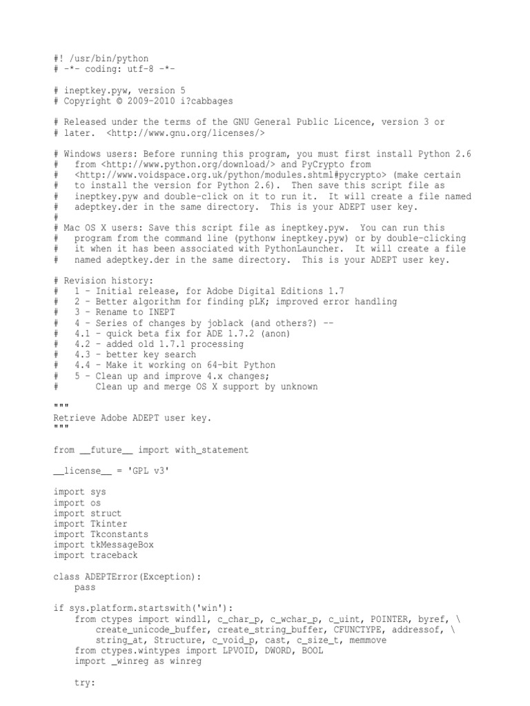 Inept Key | PDF | Software | System Software
