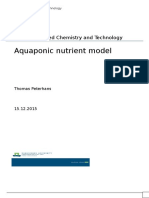 Aquaponic Nutrient Model: Thesis Biobased Chemistry and Technology