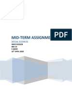 Mid-Term Assignment: Social Sciences