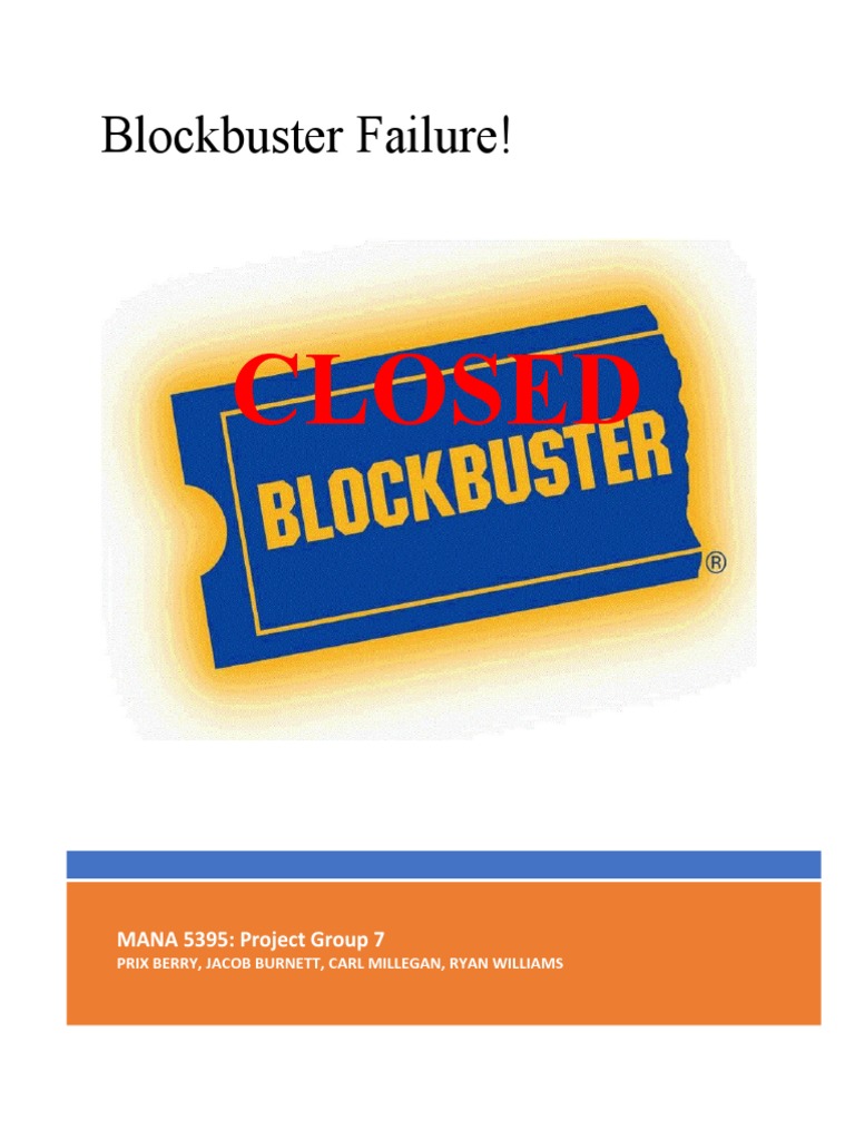 Blockbuster's Downfall: Lessons in Innovation | PDF | Retail | Netflix