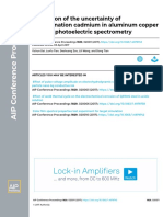 Evaluation of the uncertainty of determination cadmium in aluminum copper alloy by photoelectric spectrometry