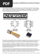 Linear Systems Reintroduces LSK389