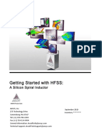 Getting Started With HFSS:: A Silicon Spiral Inductor