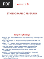 Ethnographic Interview Questions Guide | PDF | Ethnography ...