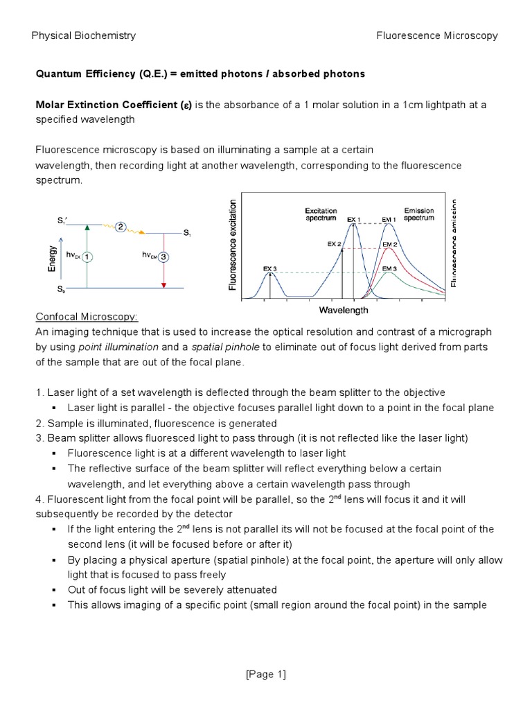 Quantum Efficiency (Q.E.) Emitted Photons / Absorbed Photons Molar ...