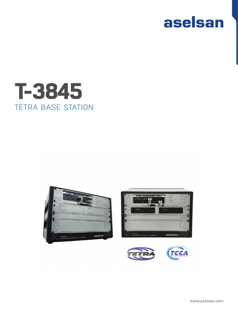T3845 TETRA Base Station PDF Radio Network Protocols