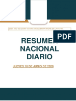 Resumen Nacional diario 18-06-2020