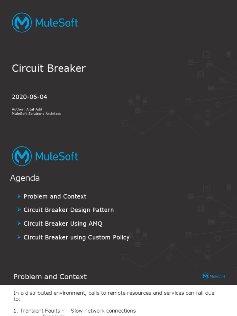 Circuit Breaker Author Altaf Adil Mulesoft Solutions Architect