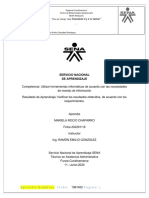 Verificar Los Resultados Obtenidos, de Acuerdo Con Los Requerimientos - MARIELA CHAPARRO PDF