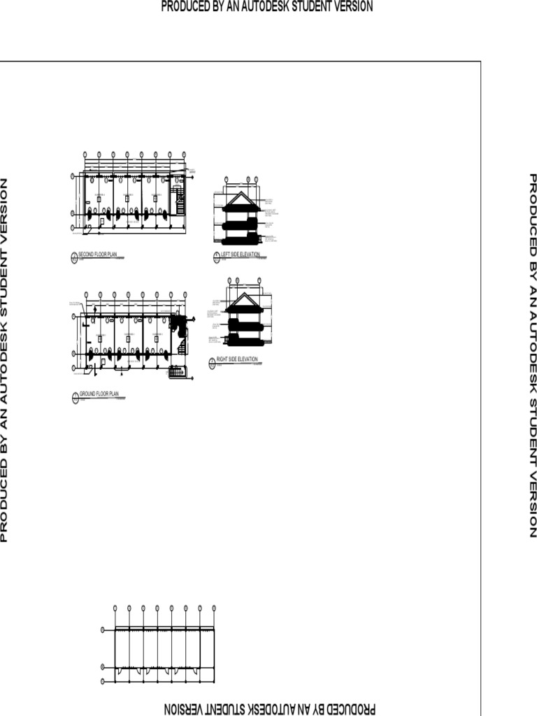 Second Floor Plan Left Side Elevation | PDF | Building Engineering ...