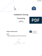 Cadastral Survey: Traversing